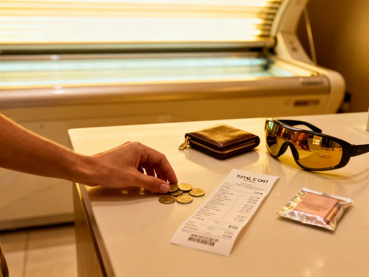 Akcesoria i koszty związane z wizytą w solarium